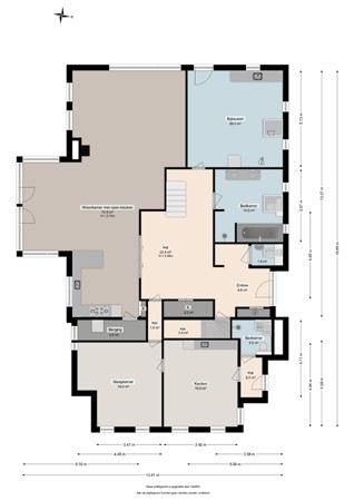 Floorplan - Dwarshaspel 5, 9354 VS Zevenhuizen